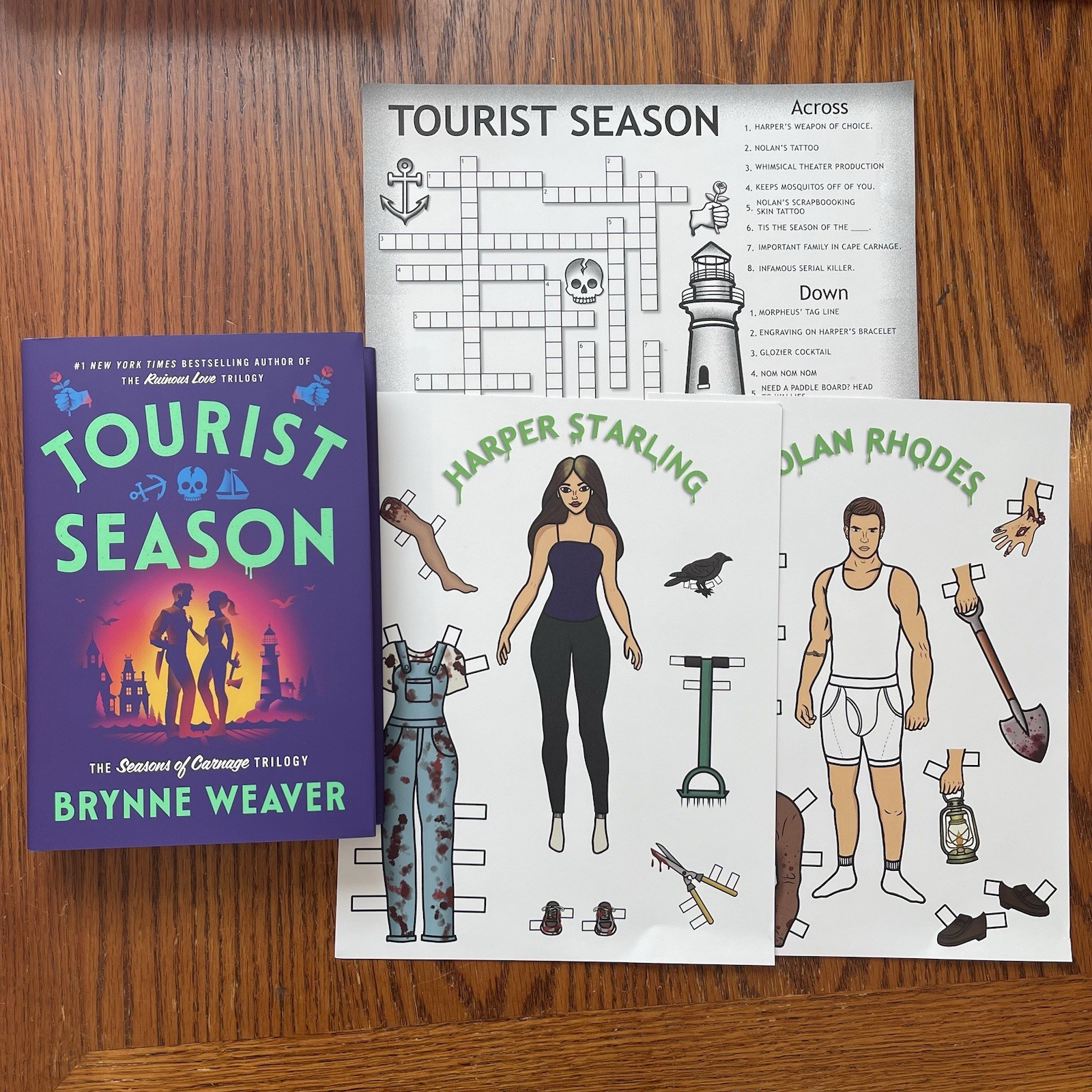 Tourist Season Brynne Weaver Unsigned Hardcover w/ Preorder Swag