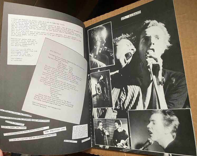 Sex Pistols File Book 1995 Ray Stevenson Photos, Stories, Clippings, Punk Rock