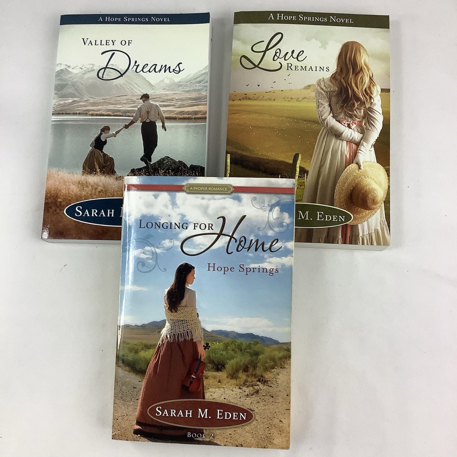 Sarah Eden Books Lot Of 3 Hope Springs Novels Historical Romance Western Romance