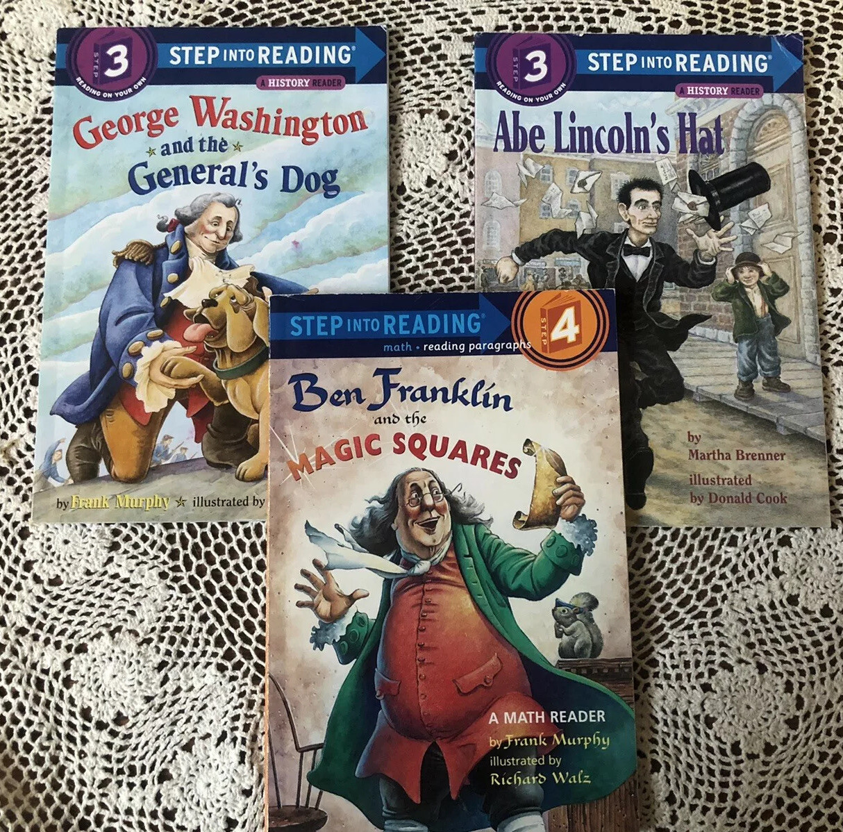 CAPTAIN UNDERPANTS Lot 3-5 BIG NATE Game On Lvl 4 Washington, Abe, Ben Franklin