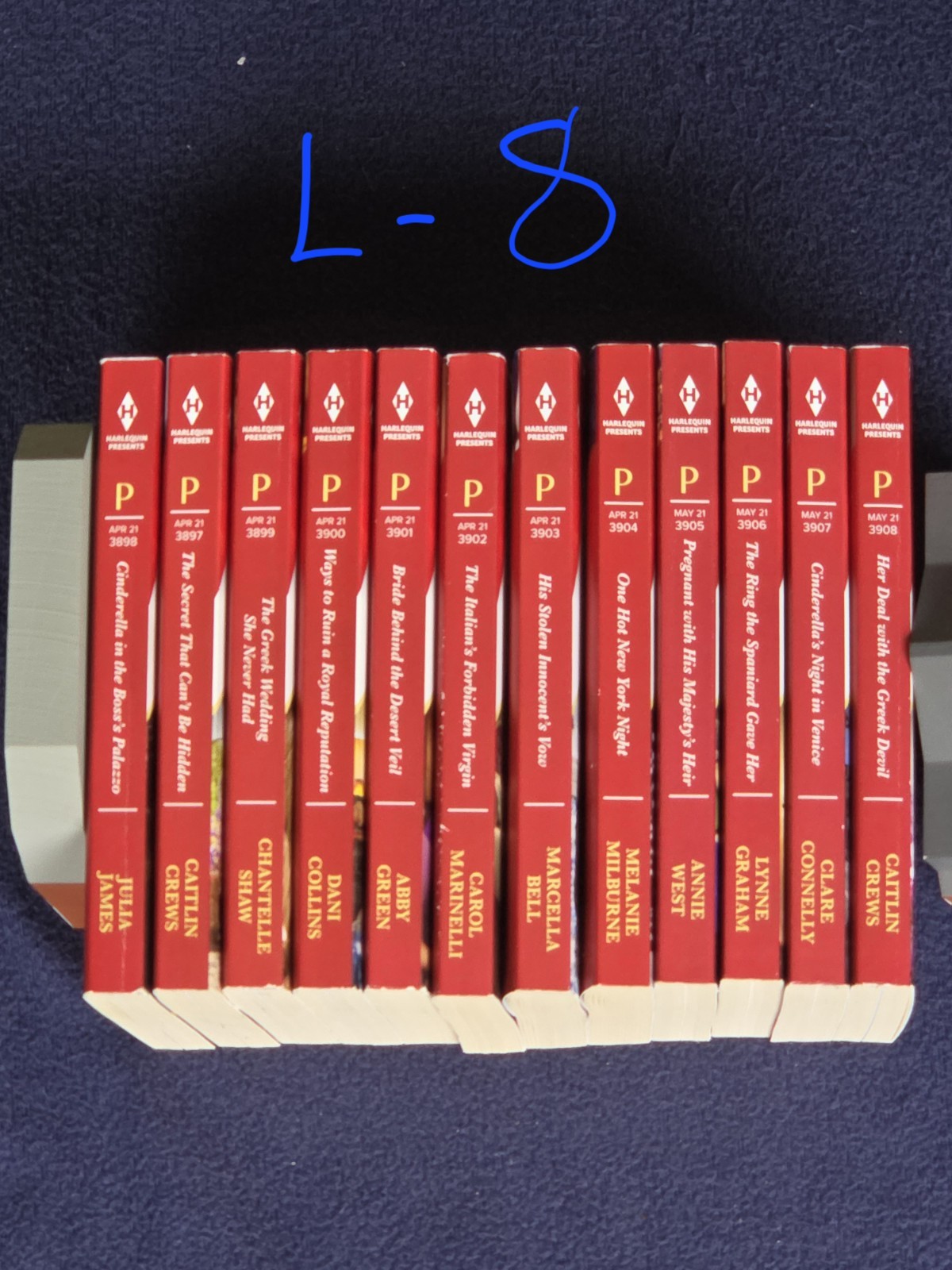7 Lots Of 12 Harlequin Paperback Romance Novels. See Description For Lot#s