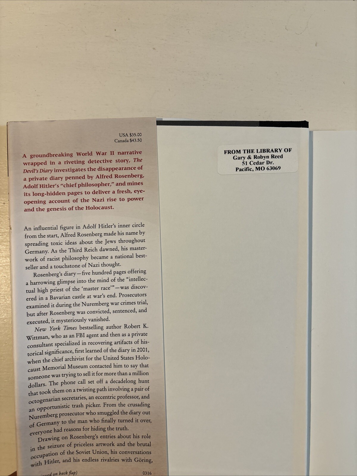 The Devil’s Diary: Alfred Rosenberg and the Stolen Secrets of the Third Reic…