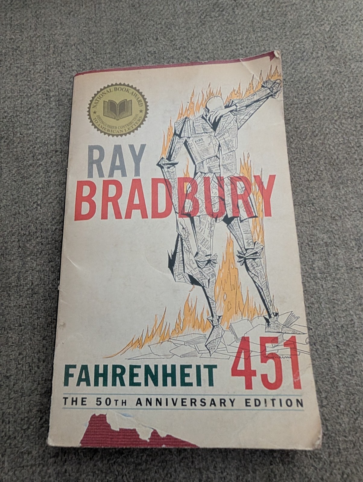 Fahrenheit 451 – 50th Anniversary Edition by Ray Bradbury -Del Rey Books PB 1991