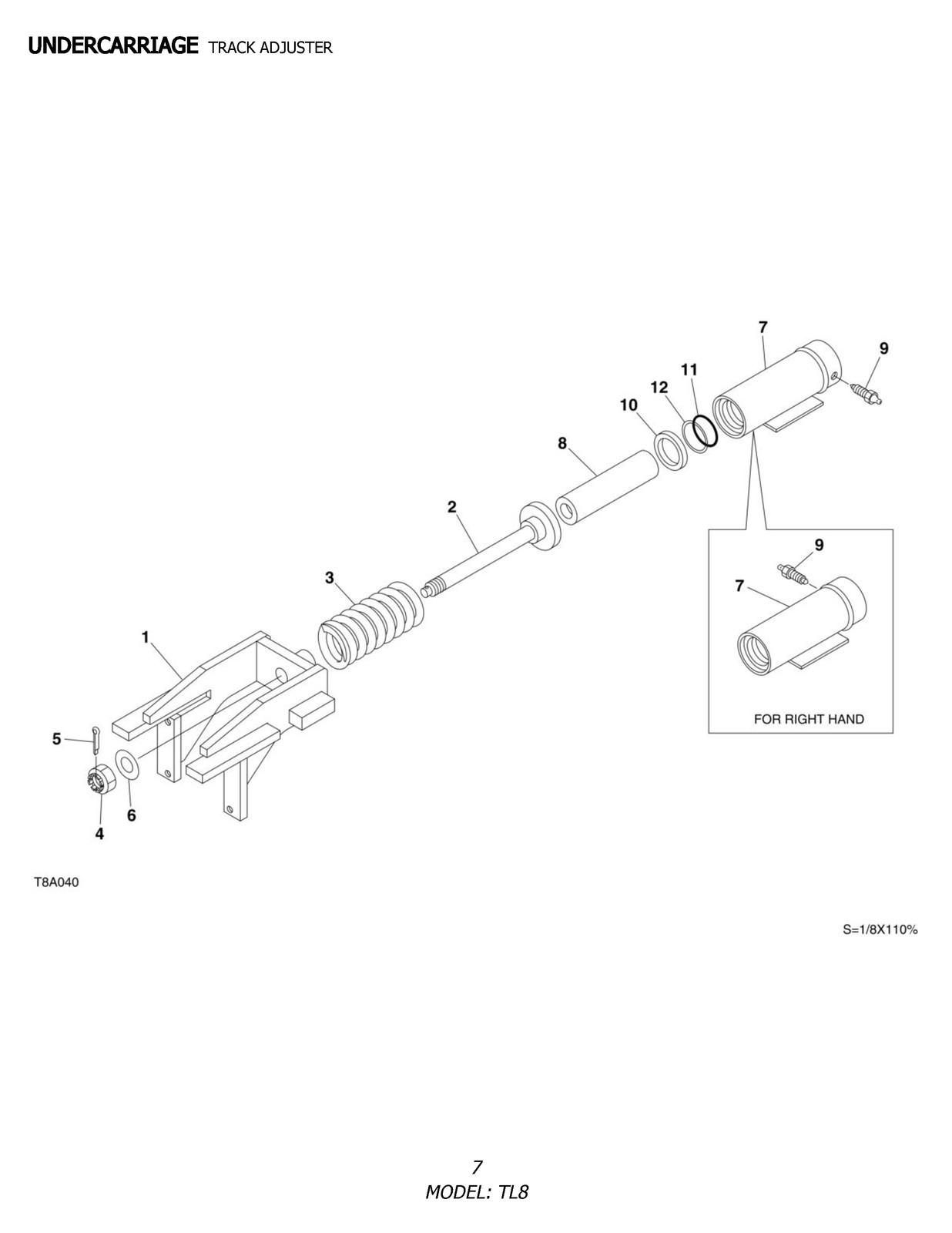 TAKEUCHI TL8 Compact Track Loader Parts Manual SN 200800002 Up – COIL BIND