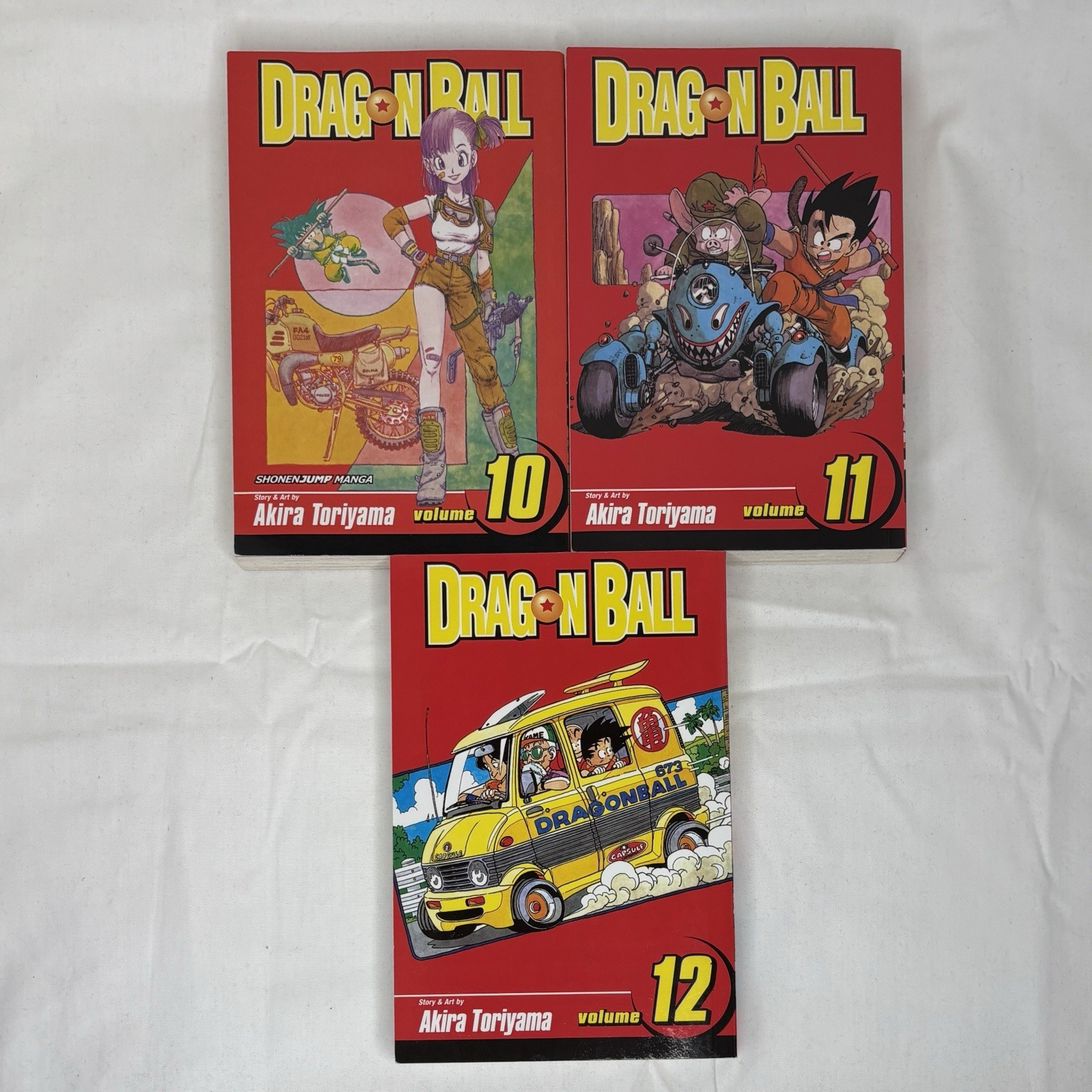 Dragon Ball Vol 10 11 12 Manga Shonen Jump English Akira Toriyama Paperback