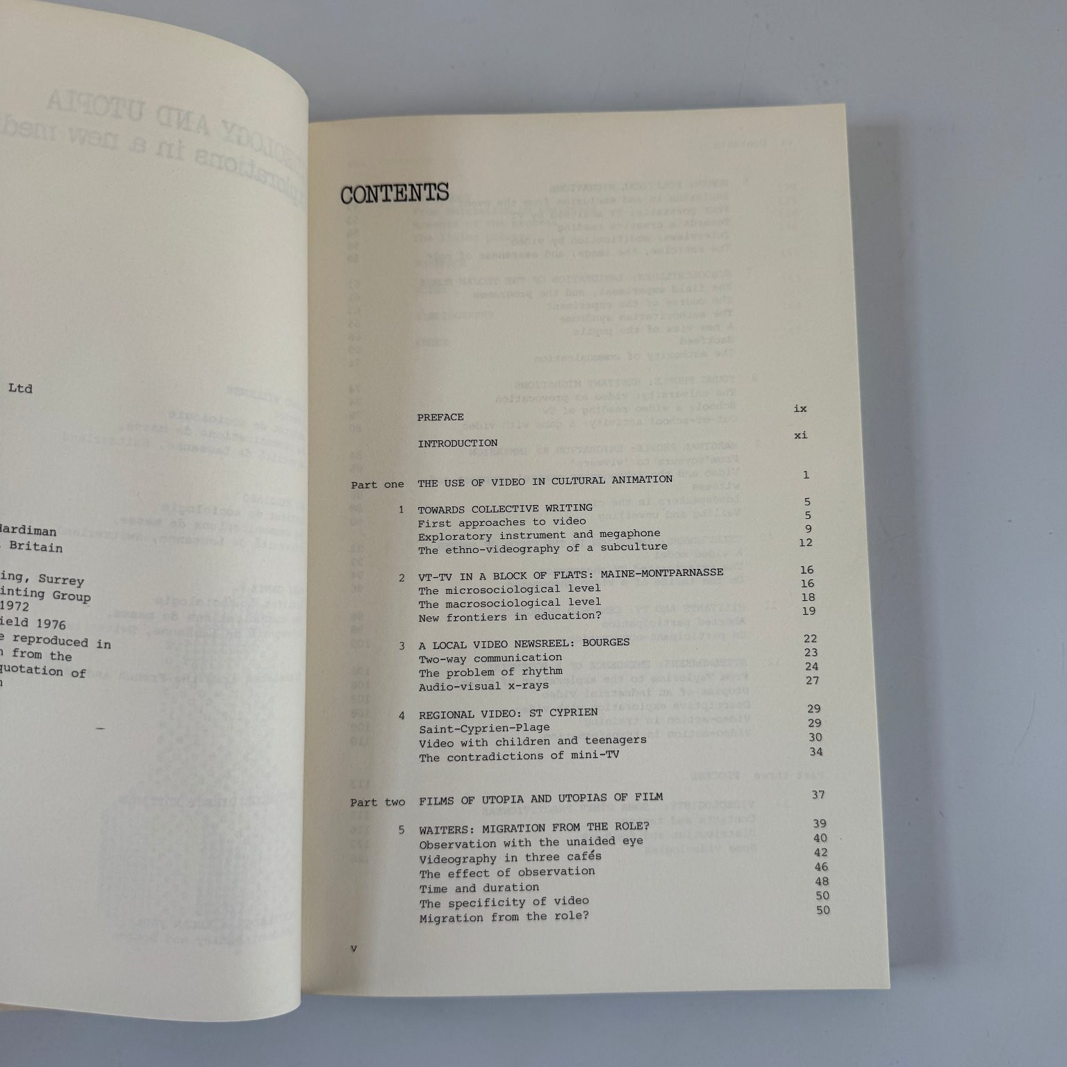 Videology and Utopia Willener Milliard Ganty 1976 First Edition Routledge
