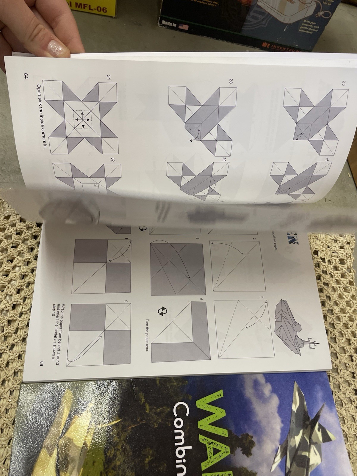 Wargami Origami Armed Forces Patterns Book set of 2 Jason Merrill