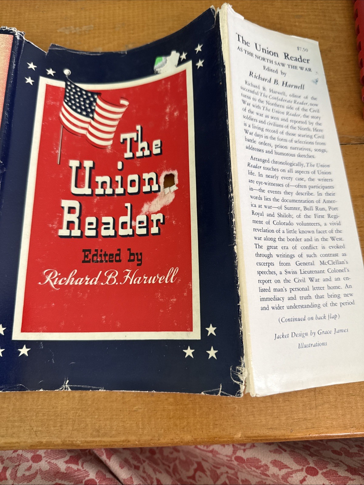 The Union Reader book by Richard B. Harwell 1958 1st Edition US Civil War HCDJ