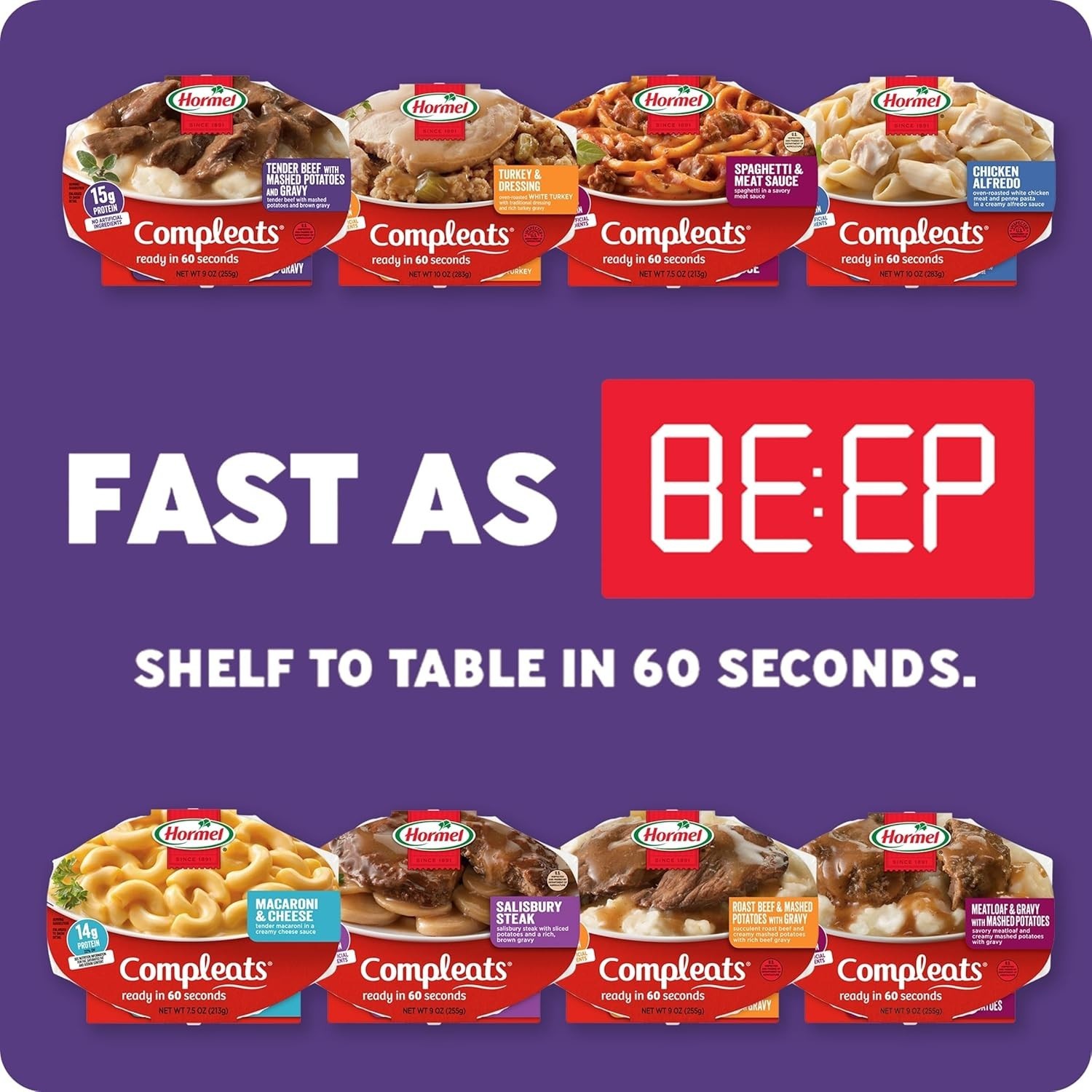 Delectable Tender Beef & Mashed Potatoes Microwave Tray, 9 oz – Family Favorite