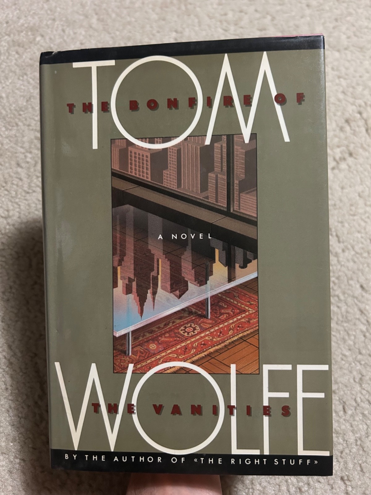 Tom Wolfe The Bonfire Of The Vanities Hardcover 8th Printing 1988 Vintage Book
