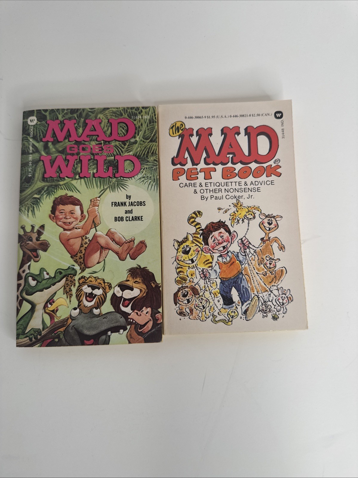 Mad Magazine Books: 1st printng Mad Goes Wild / Mad Pet Book – Lot Of 2