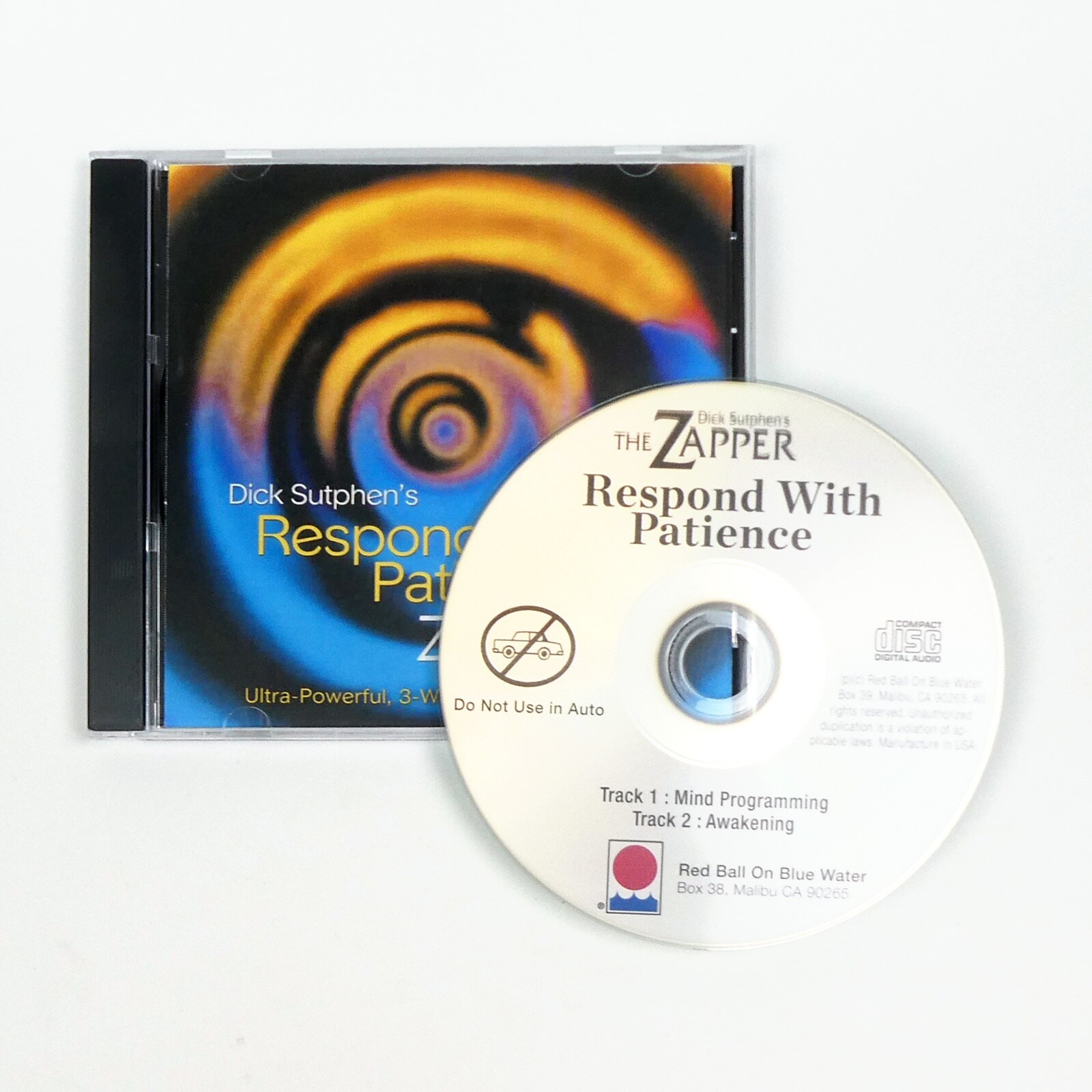RESPOND WITH PATIENCE Zapper Self Hypnosis CD Dick Sutphen Emotional Control