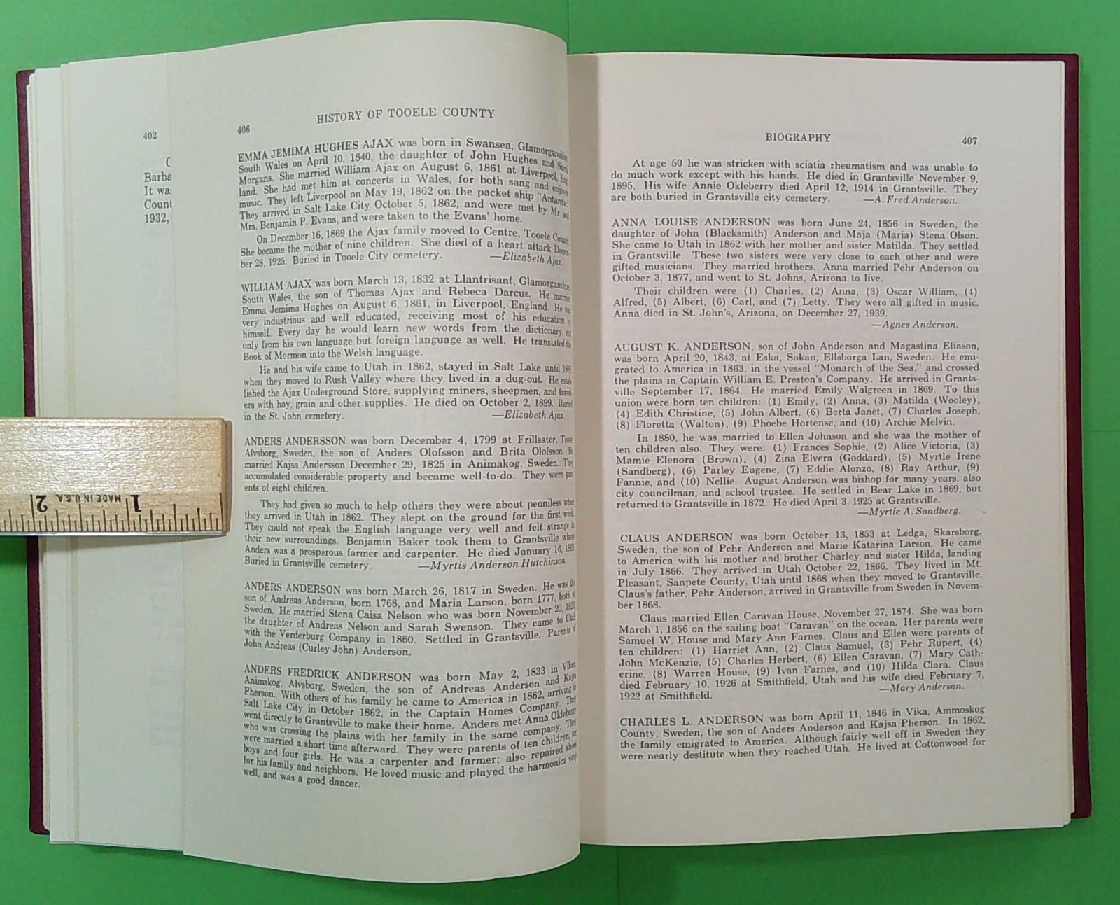History of Tooele County (Utah), 1961, First Edition, hard cover (A609)
