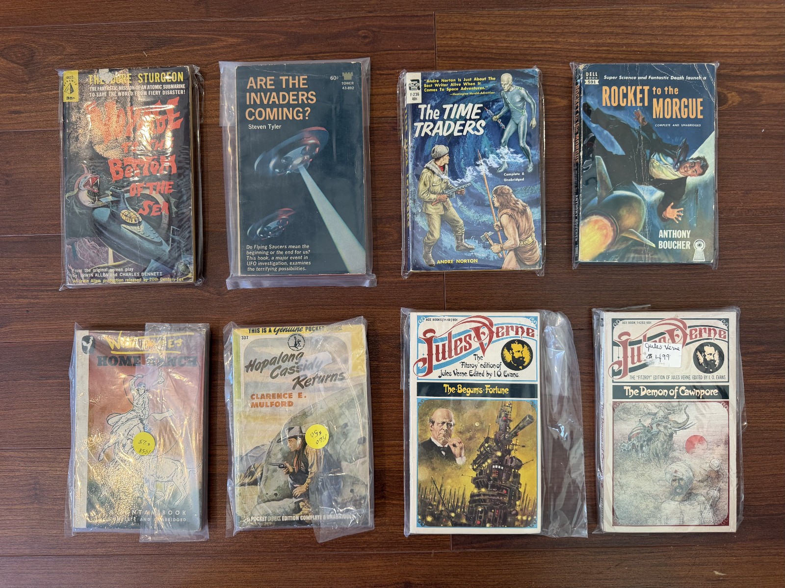 Vintage Fiction Novels Lot Of 8 Paperback Books 1940s – early 1980s