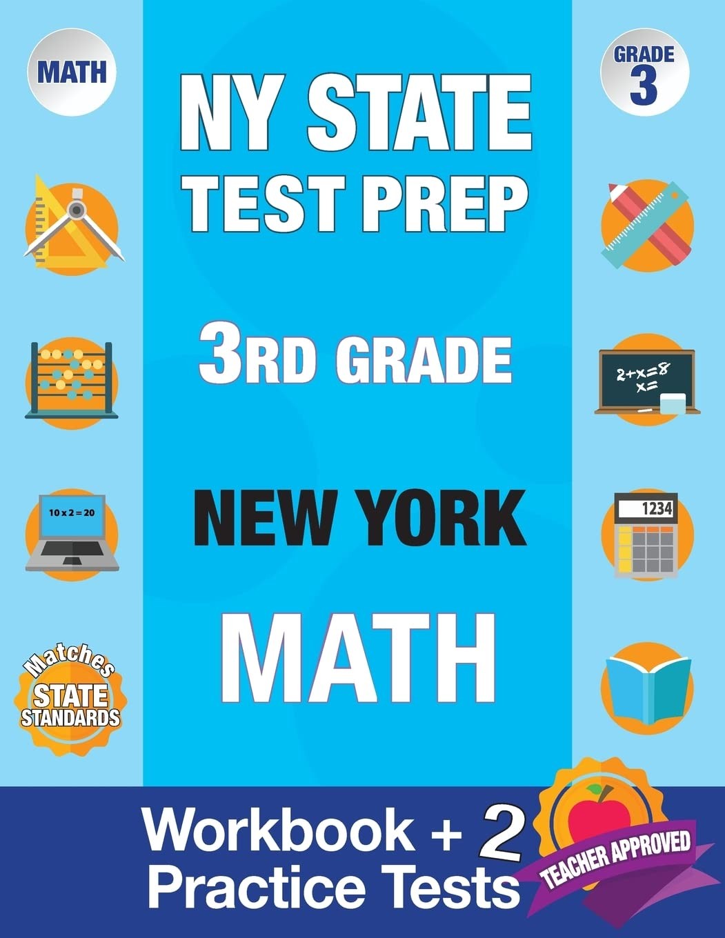 NY State Test Prep 3rd Grade New York Math: New York 3rd Grade Math Test Pre…