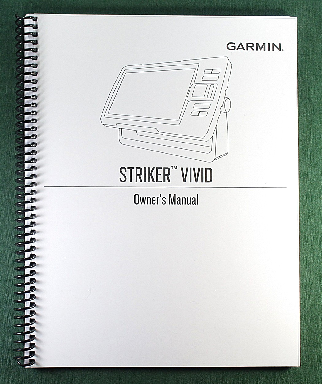 Garmin Striker Vivid 4CV Instruction Manual: Full Color 40 Pages & Clear Covers