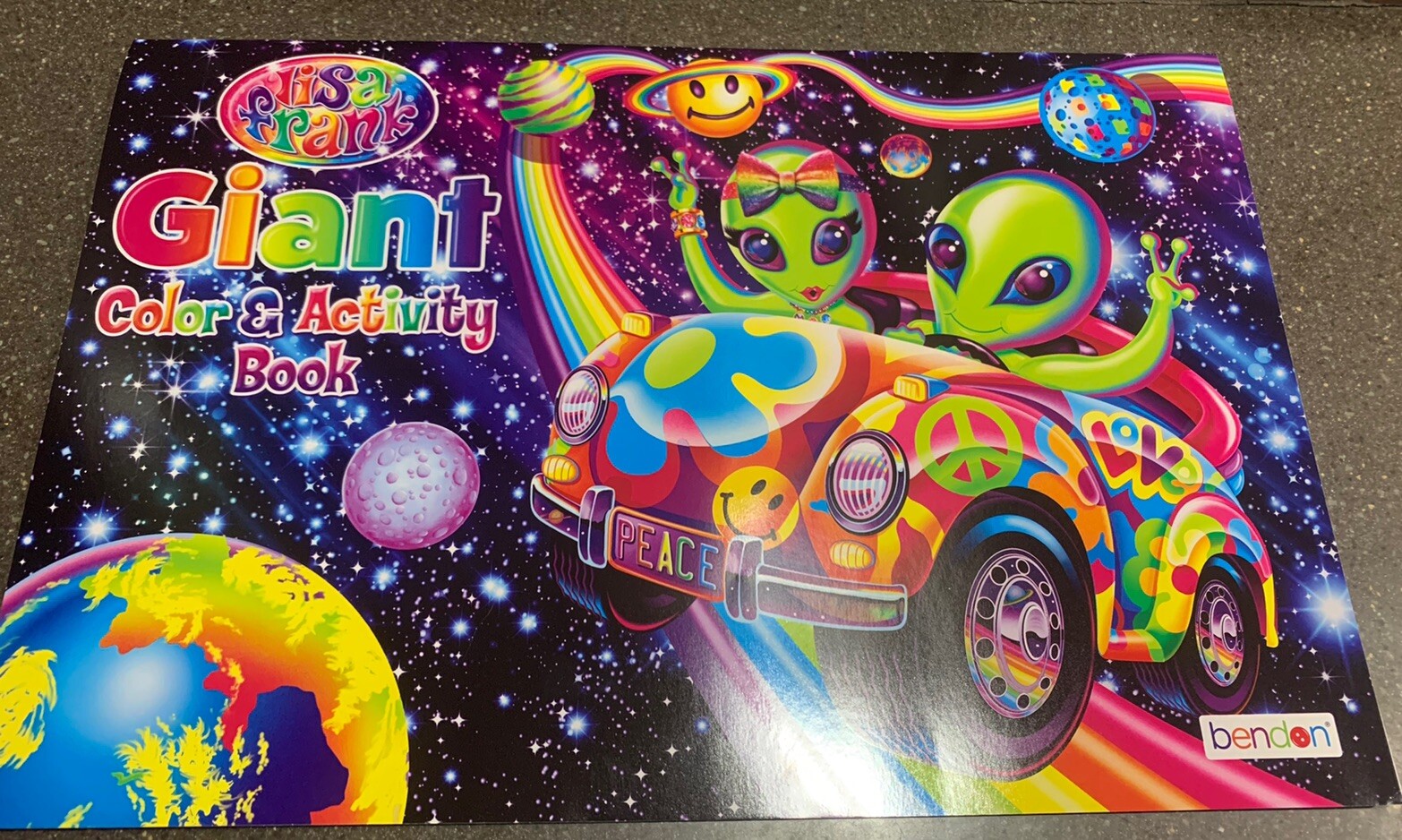 Rare Lisa Frank Giant Color and Activity Book Space Cover 16″ X 10.75″ New 2023