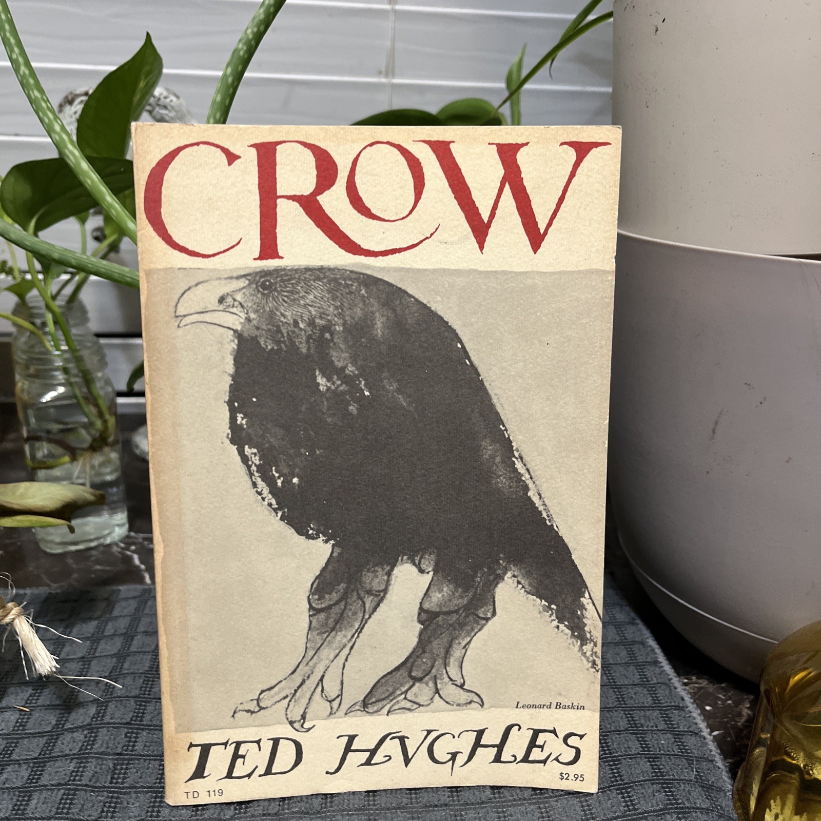 TED HUGHES ~ Crow: From the Life and Songs of the Crow ~ 1971 PB ~ poetry ~ VG+