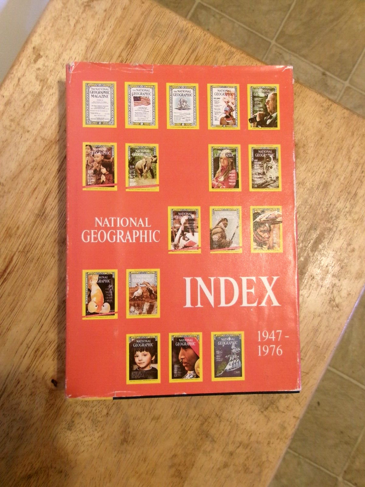 National Geographic Index – 1947-1976 (1977, Hardcover, Dust Jacket)