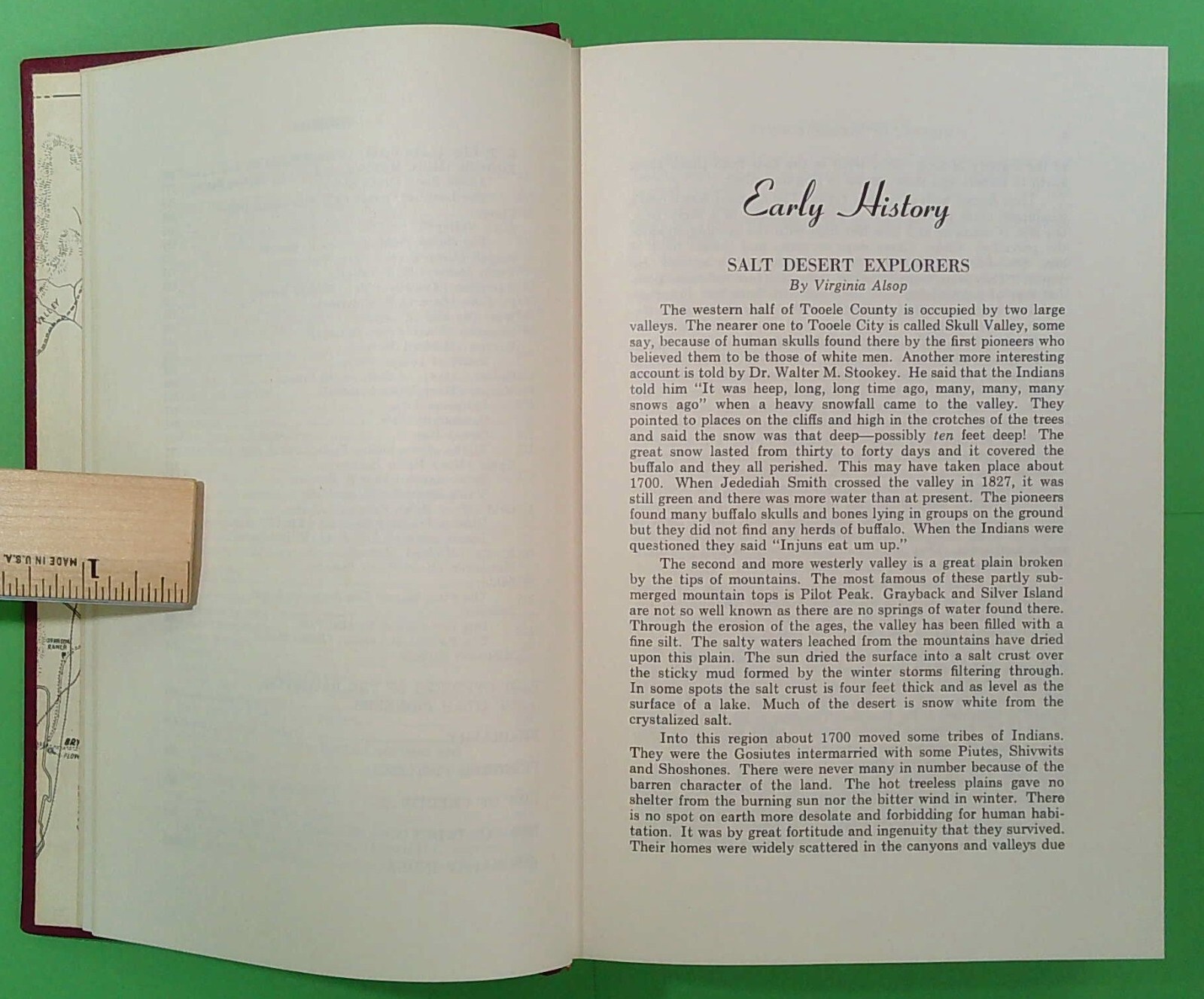 History of Tooele County (Utah), 1961, First Edition, hard cover (A609)