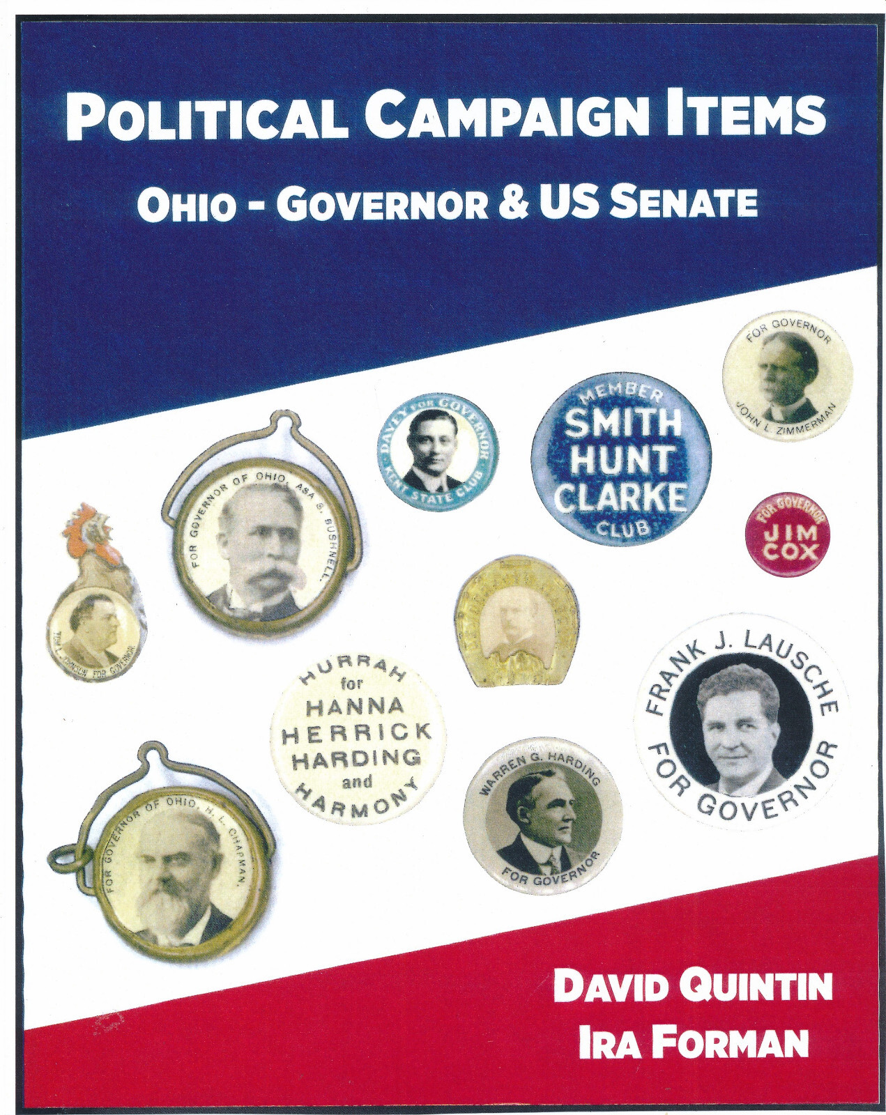 Political Campaign Items Ohio Governors & USSen 476 page full color book