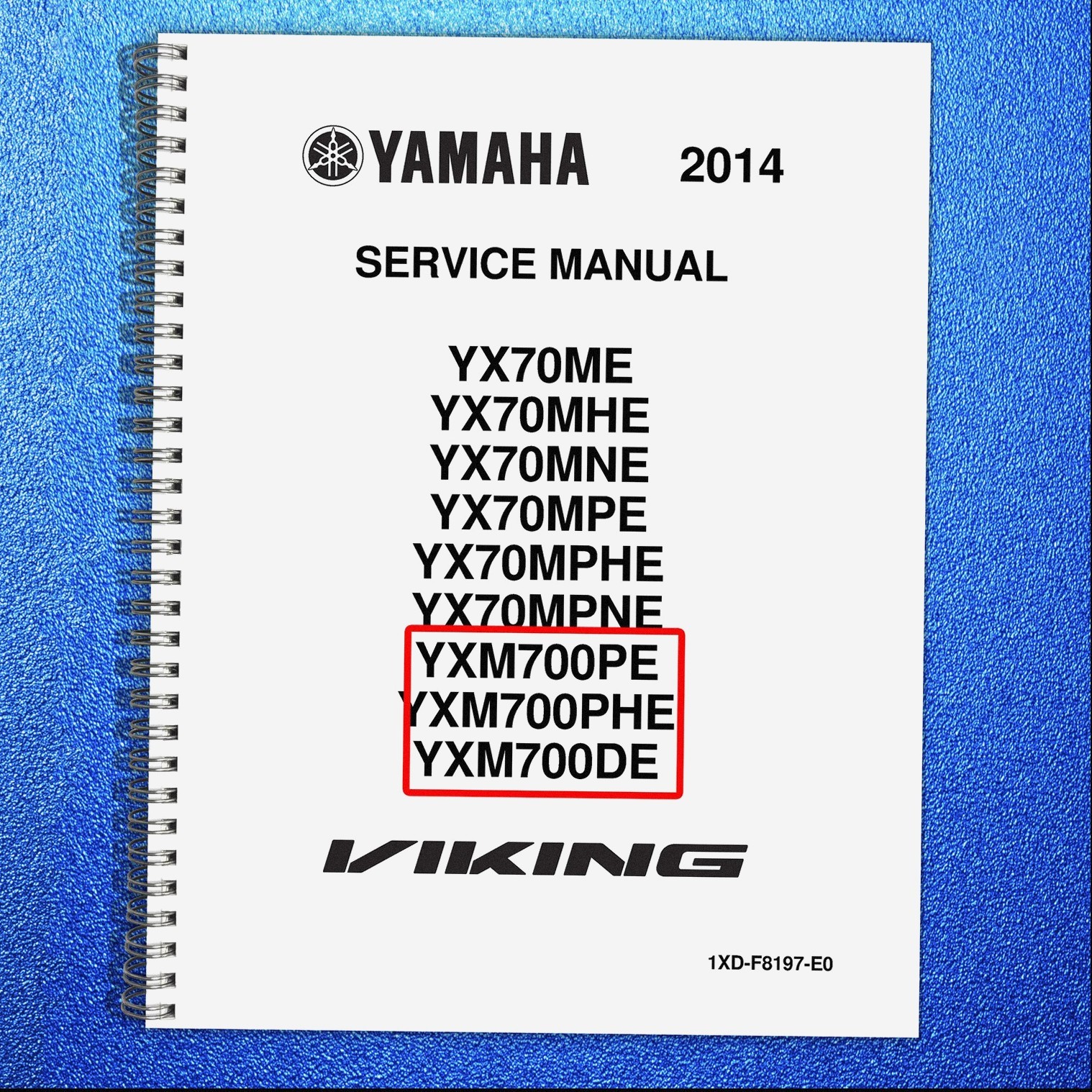 YAMAHA Viking 700 YXM700 Side-By-Side Service Manual 2014, FOLDOUTS