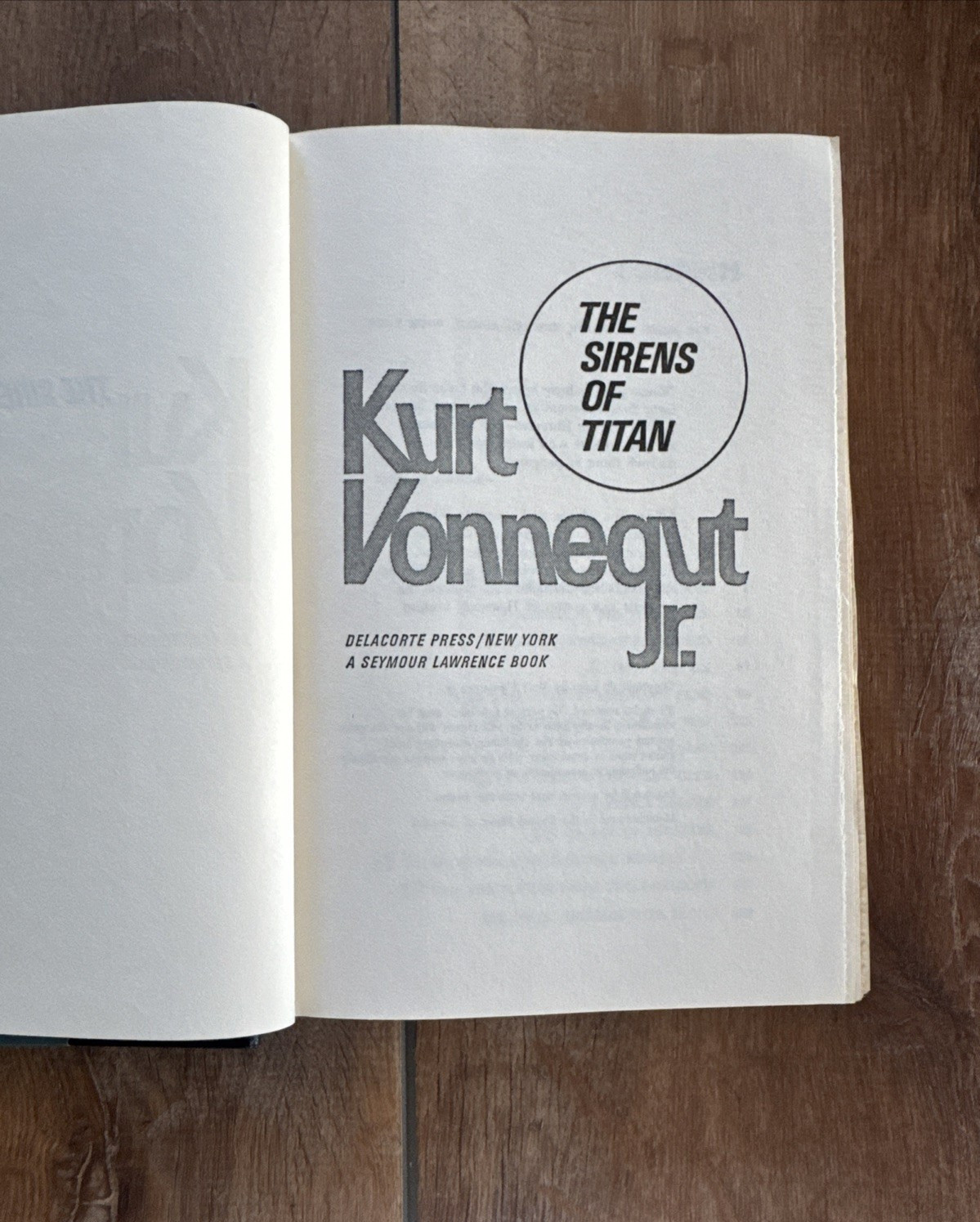4 KURT VONNEGUT JR Slaughterhouse Five Sirens of Titan Breakfast of Champions HC
