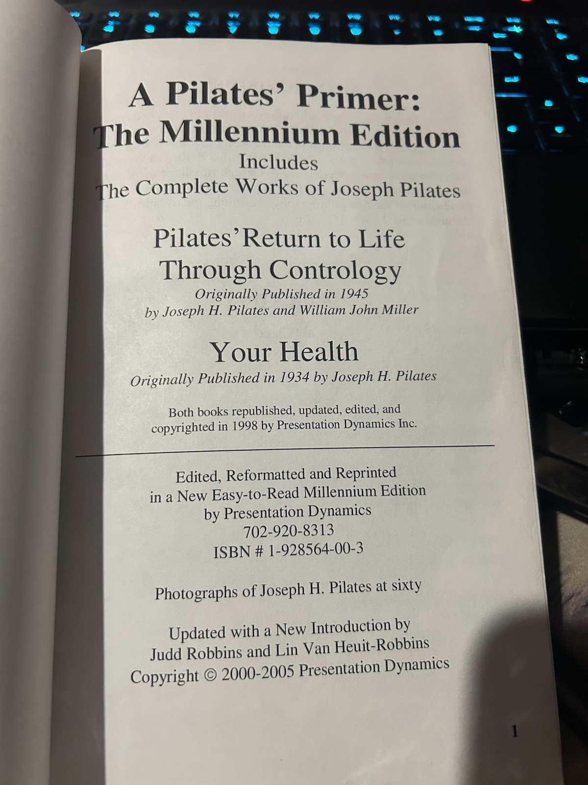 A Pilates’ Primer : The Millennium Edition