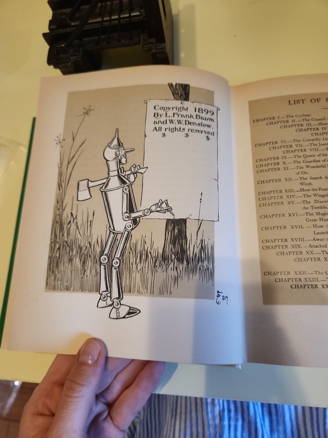 FIRST EDITION 1987 THE WONDERFUL WIZARD OF OZ VINTAGE RARE L.FRANK BAUM HC BOOK