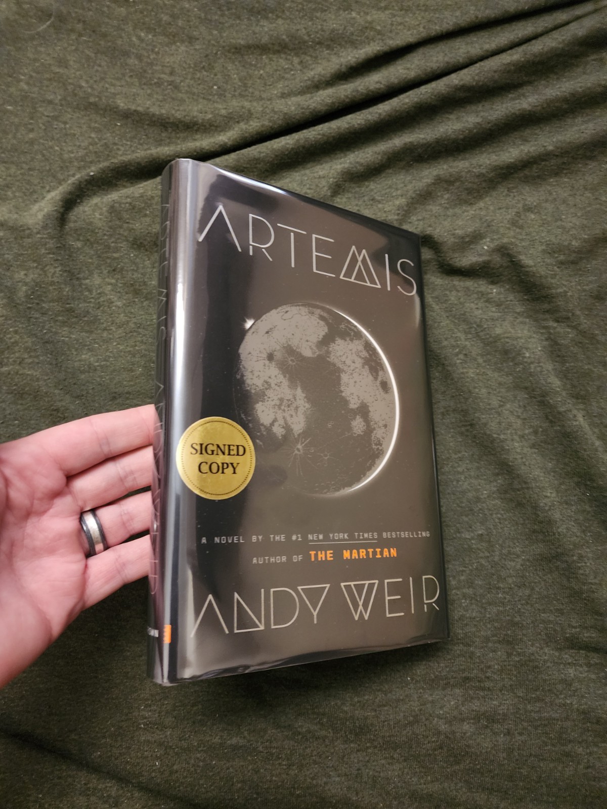 Andy Weir Artemis Signed First Edition first printing