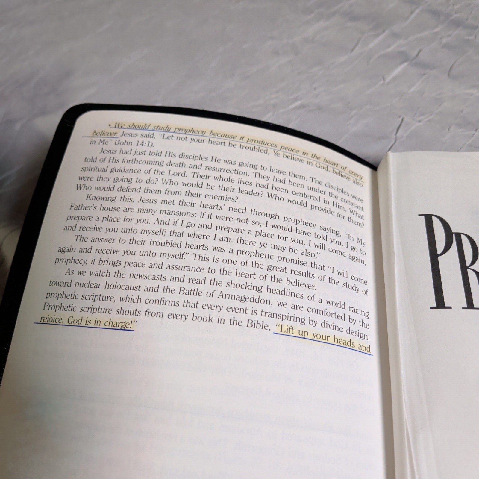 Prophecy Study Bible John Hagee NKJV 1997 Black Bonded Leather Marginalia Notes
