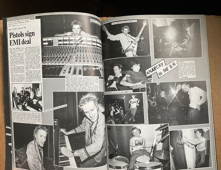 Sex Pistols File Book 1995 Ray Stevenson Photos, Stories, Clippings, Punk Rock