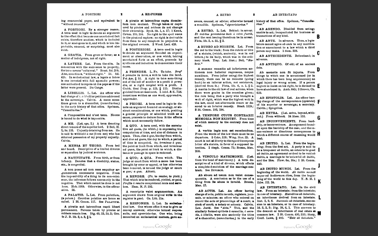 BLACK’S LAW DICTIONARY, 1st Edition 1891 and 2nd Edition 1910 Law Book on USB