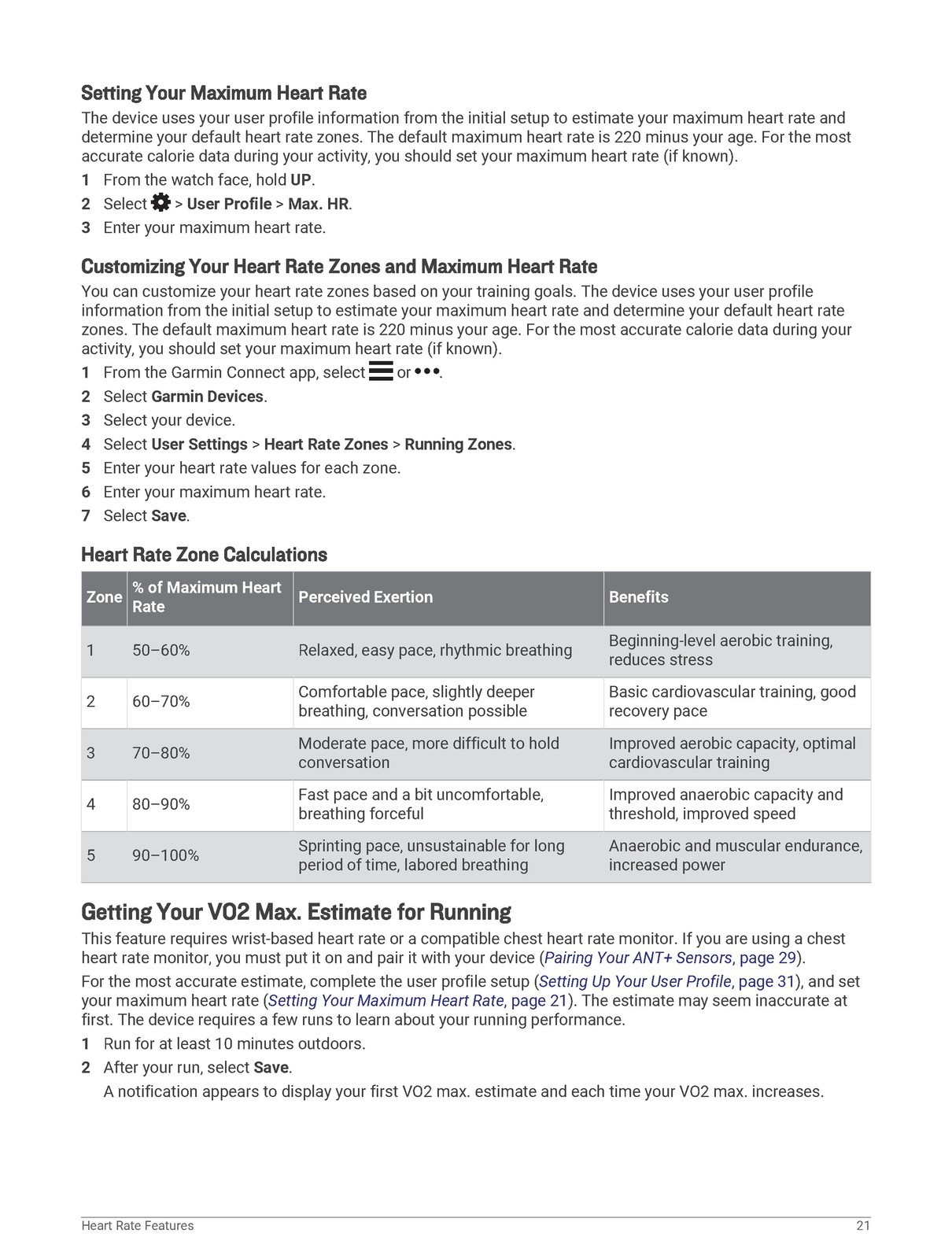 GARMIN Forerunner 45 45 Plus Owners Manual 2019 – WIRE BINDER – TOUGH JACKET