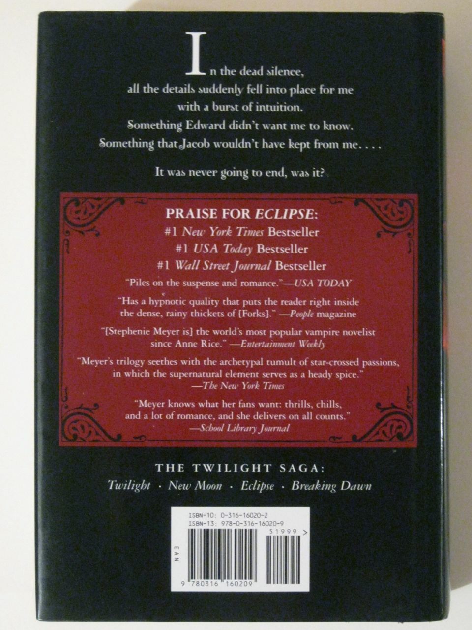 TWILIGHT Saga ECLIPSE by Stephanie Meyer! FIRST EDTION (2007 HCDJ)