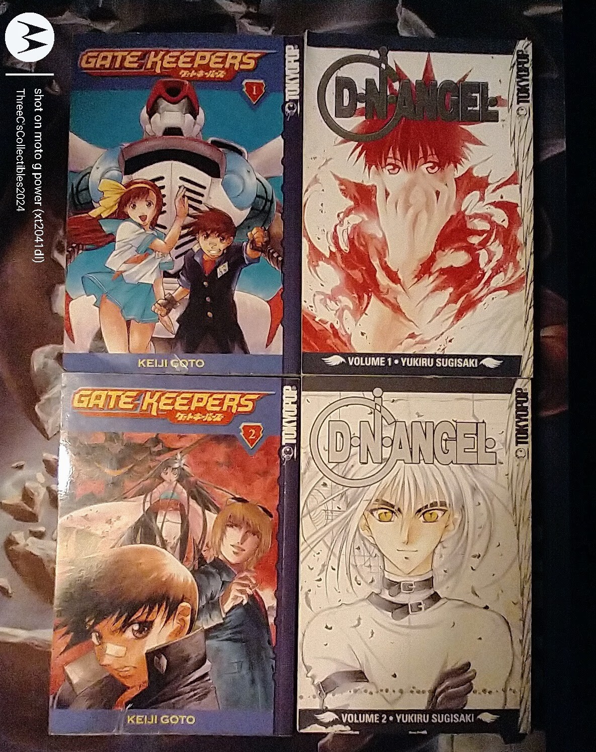 4x Tokyo Pop Mangas/Graphic Novels-Volumes 1 & 2 of both DNAngel and Gatekeepers