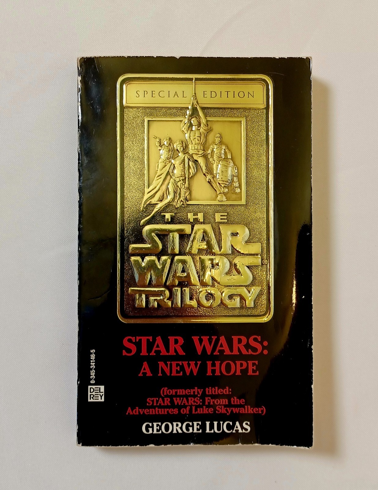 Star Wars: A New Hope By George Lucas 1976 First Edition Paperback Del Rey Book