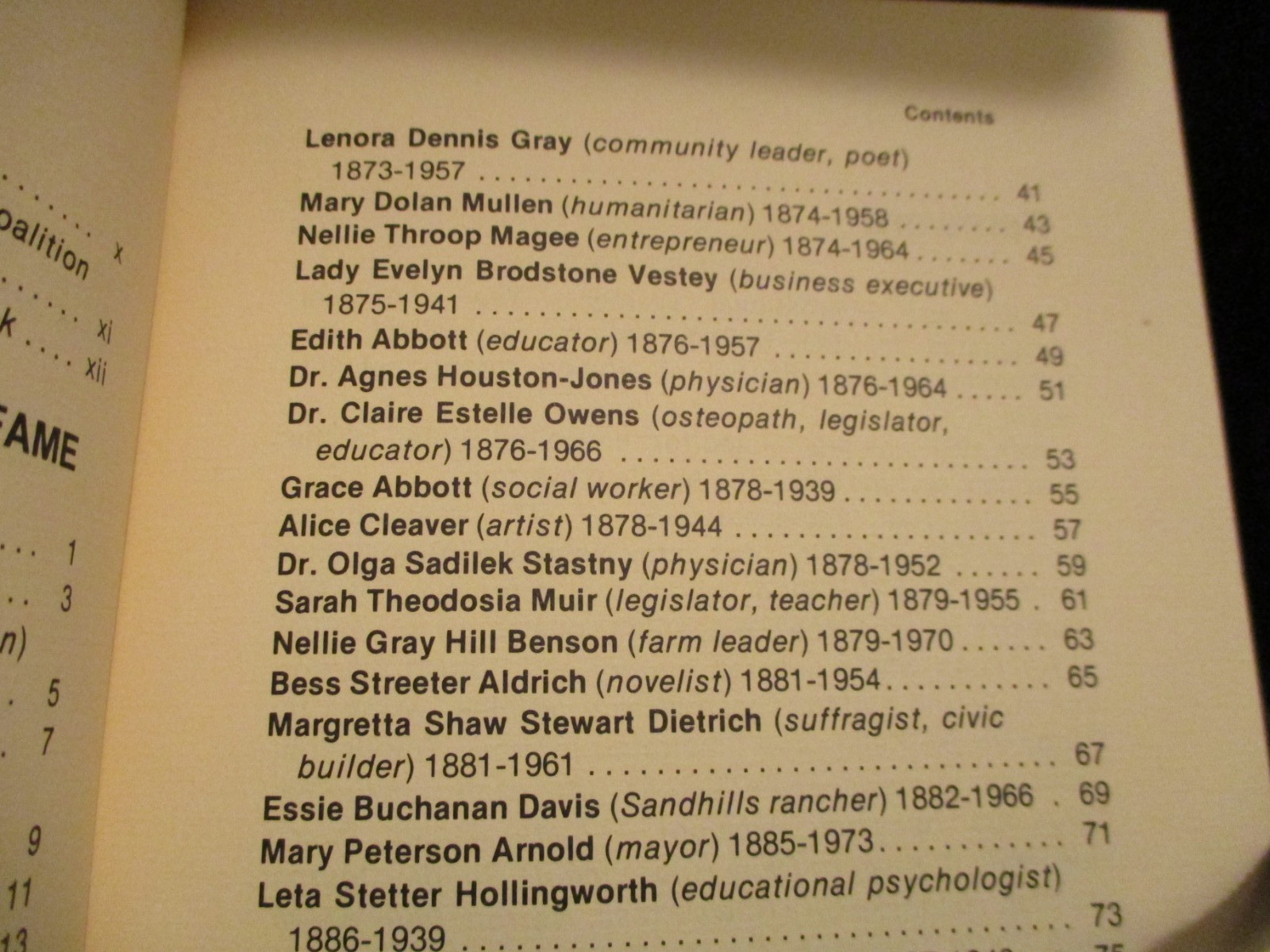 book Women of Nebraska Hall of Fame by Peggy Kelley 1976 Nebr History 112 pages