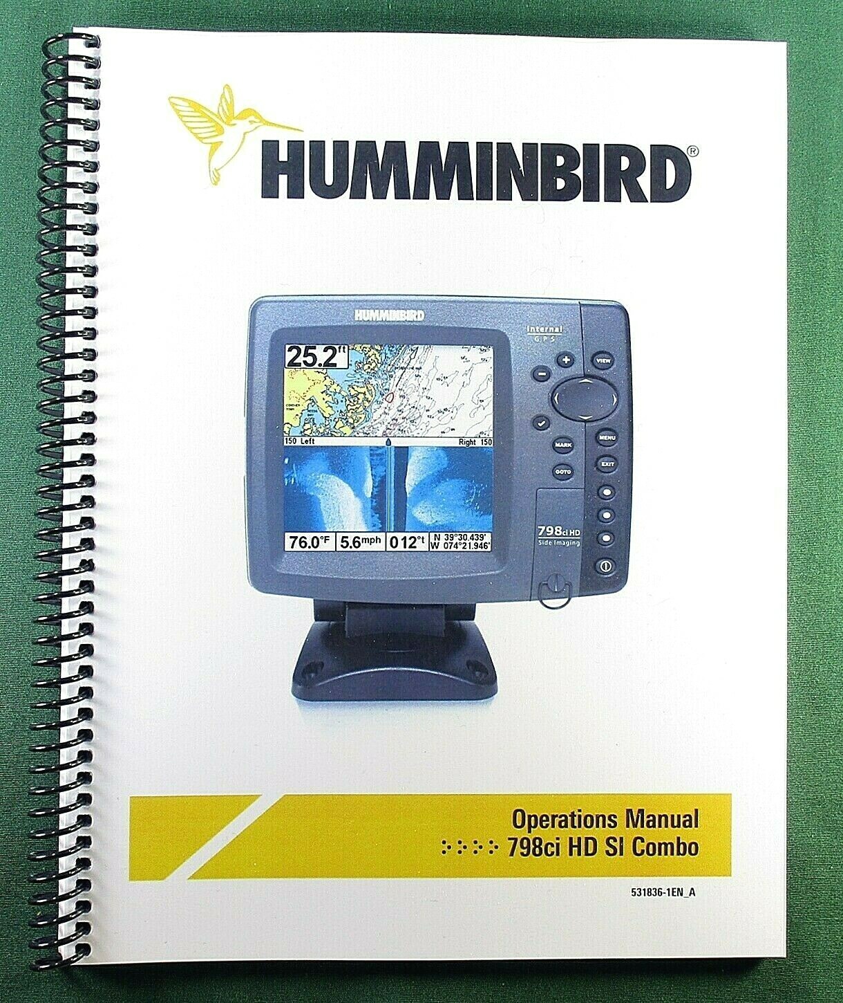 Humminbird 798ci HD Combo Instruction Manual: Full Color & Protective Covers