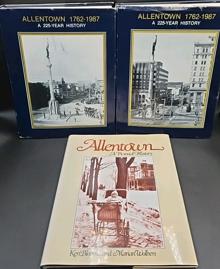 Allentown 1762-1987: A 225-Year History Volume I + II & A Pictorial History Lot