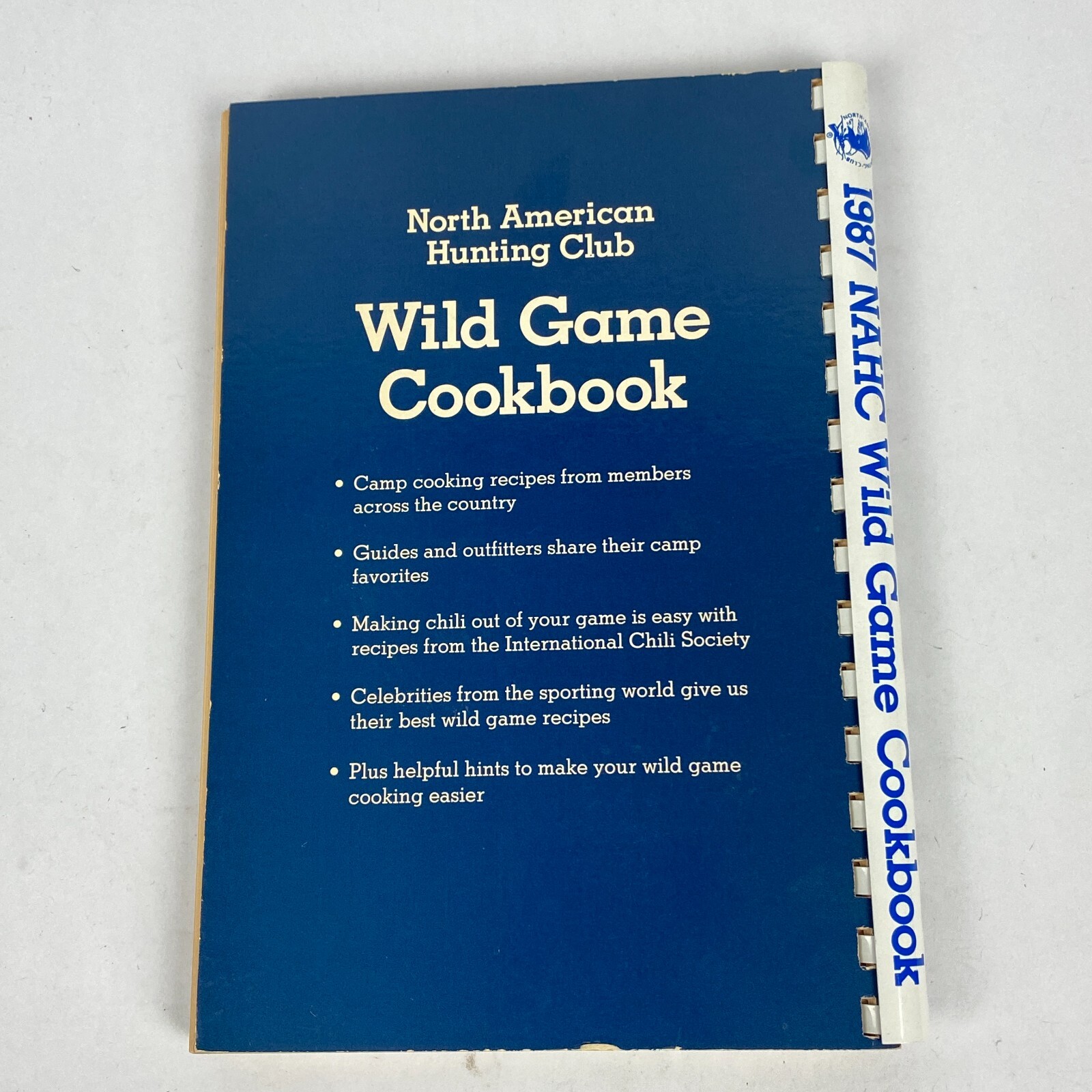 1986 NAHC Wild Game Cookbook North American Hunting Club Camp Cooking Vintage