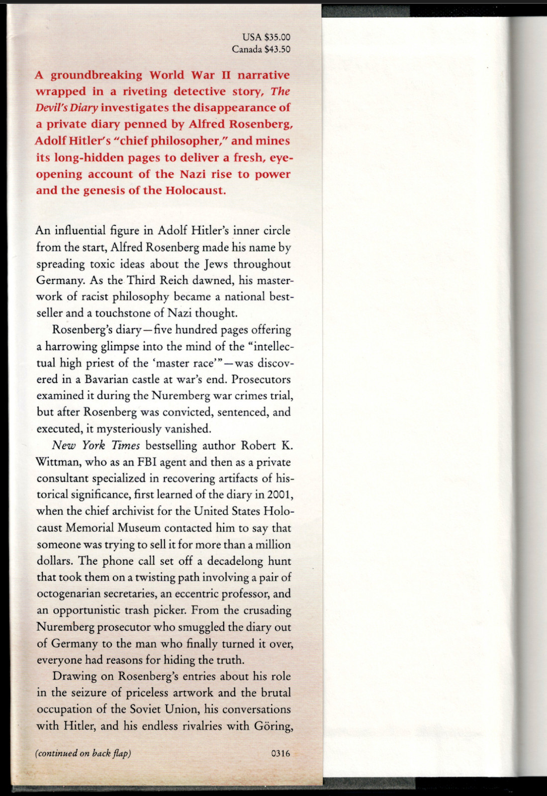 Devil’s Diary – Alfred Rosenberg & Secrets of the Third Reich ; Wittman & Kinney