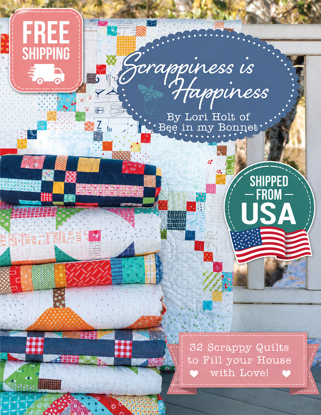 Scrappiness is Happiness – Quilt Book by Lori Holt for Its Sew Emma