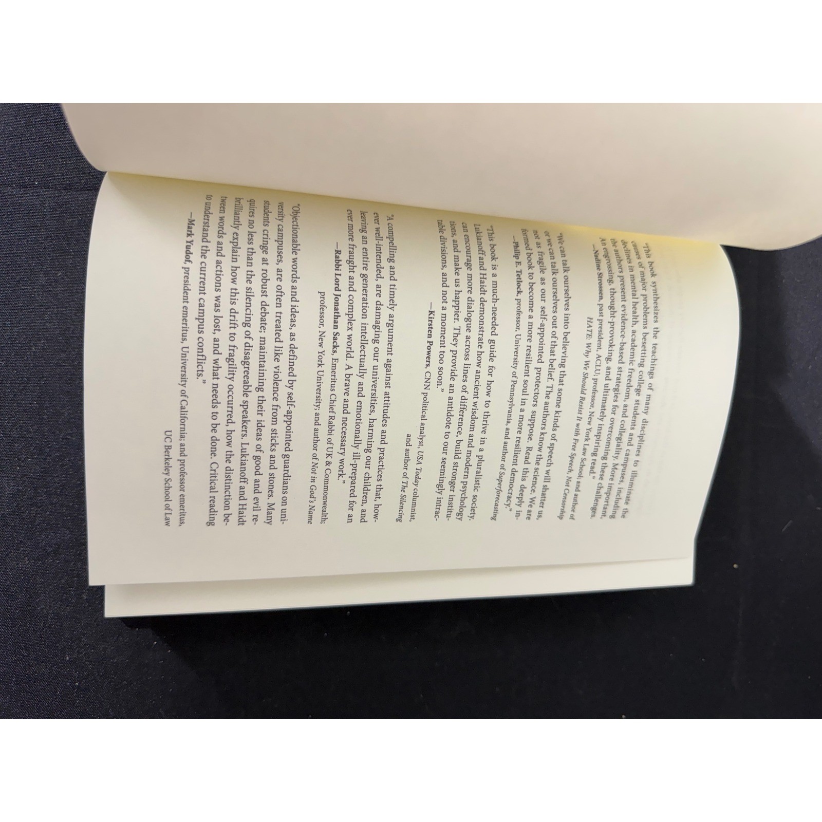 Penguin Press The Coddling of the American Mind OS Red Excellent Hardcover Book