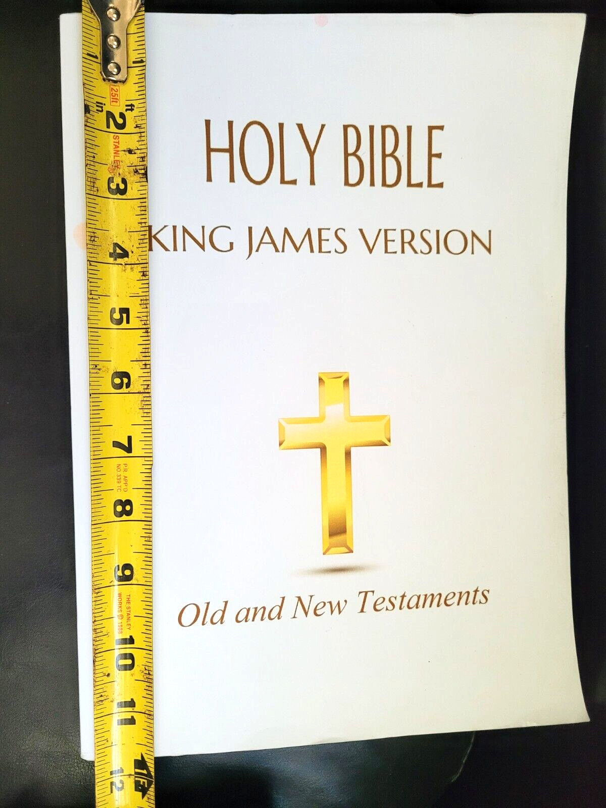 Extra Large 12 x 8.5″ Holy Bible: KJV King James Version Print Old New Testament