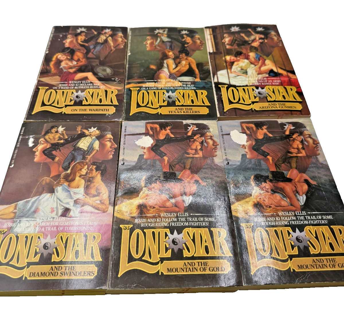 Vintage Paperback Lone Star Books Assorted Titles Wesley Ellis