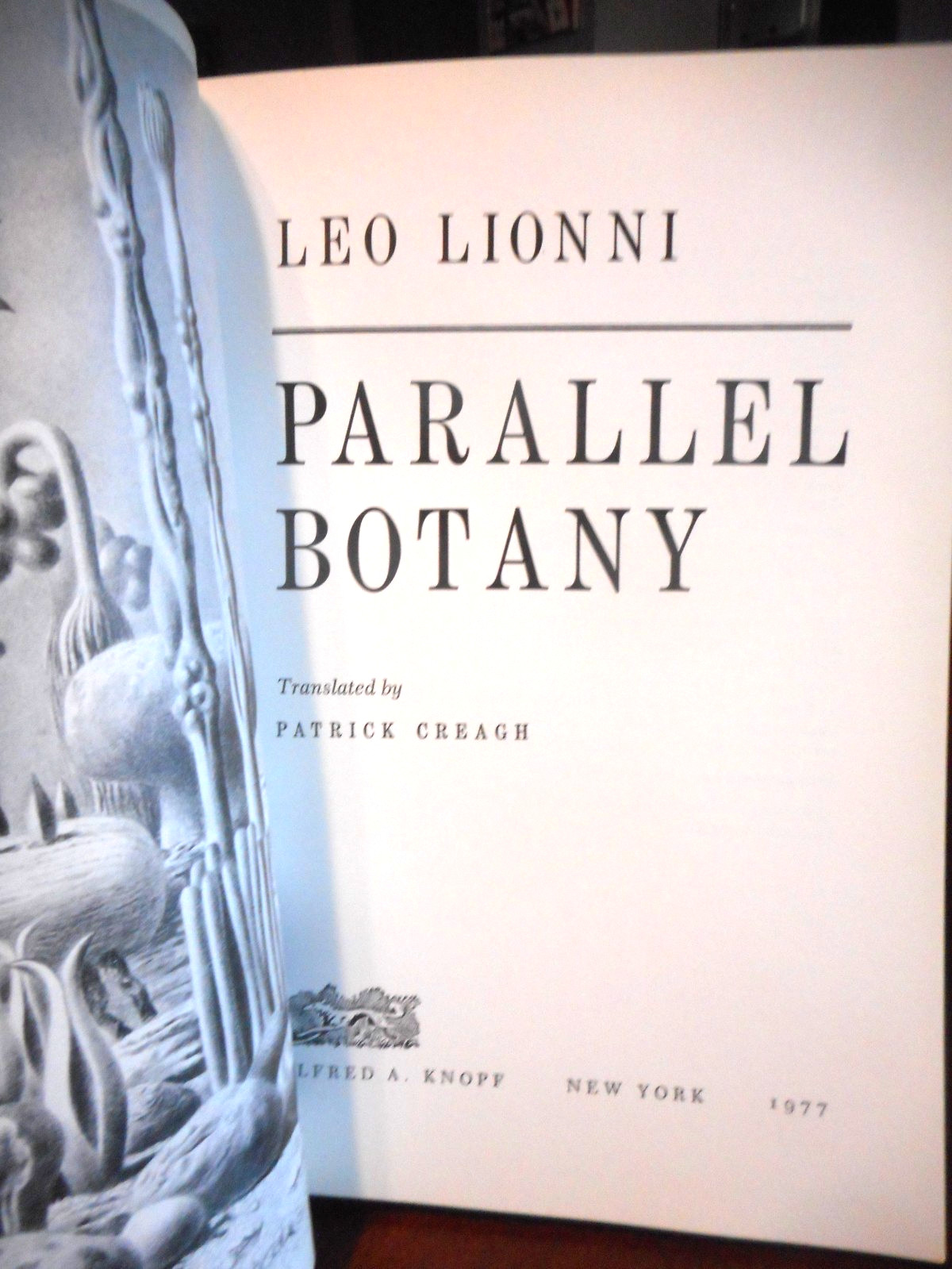 Parallel Botany Leo Lionni Knopf first US ed 1977 pb