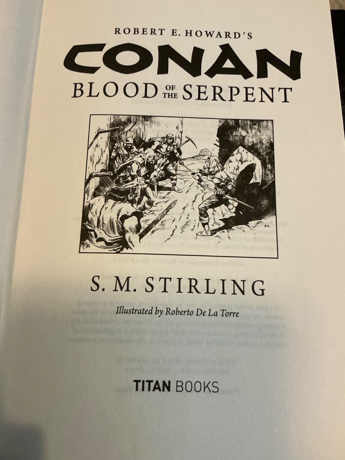 Conan Blood of the Serpent by S.M. Sterling Titan HC/DJ Robert E Howard’s Conan