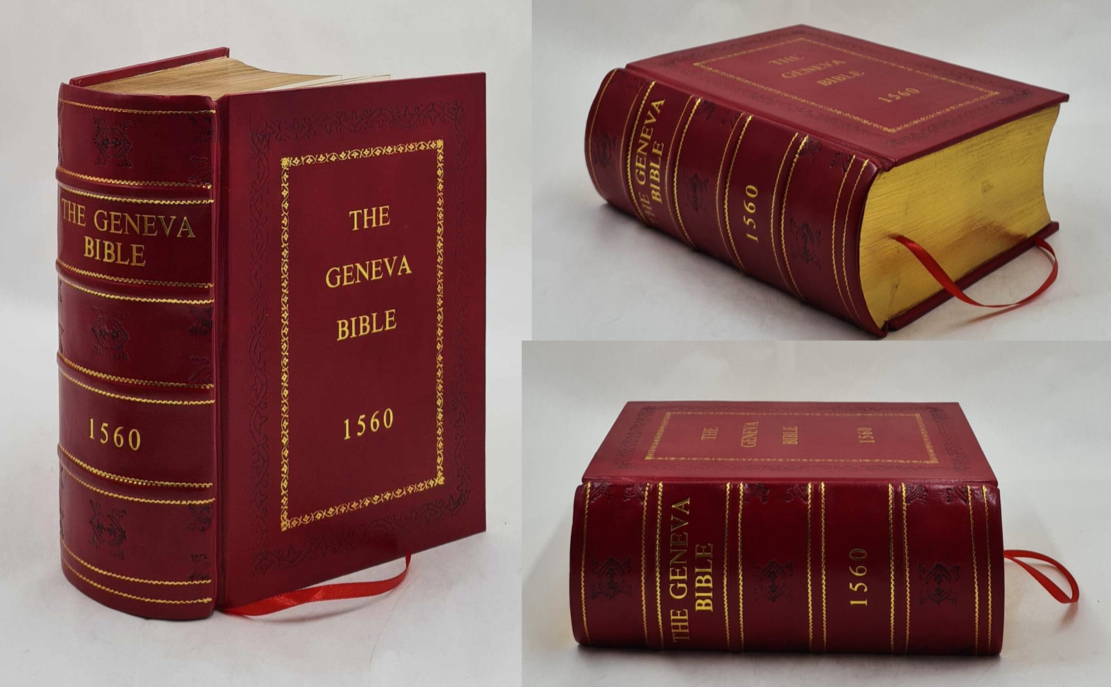 The Geneva Bible 1560 by God [PREMIUM LEATHER BOUND]