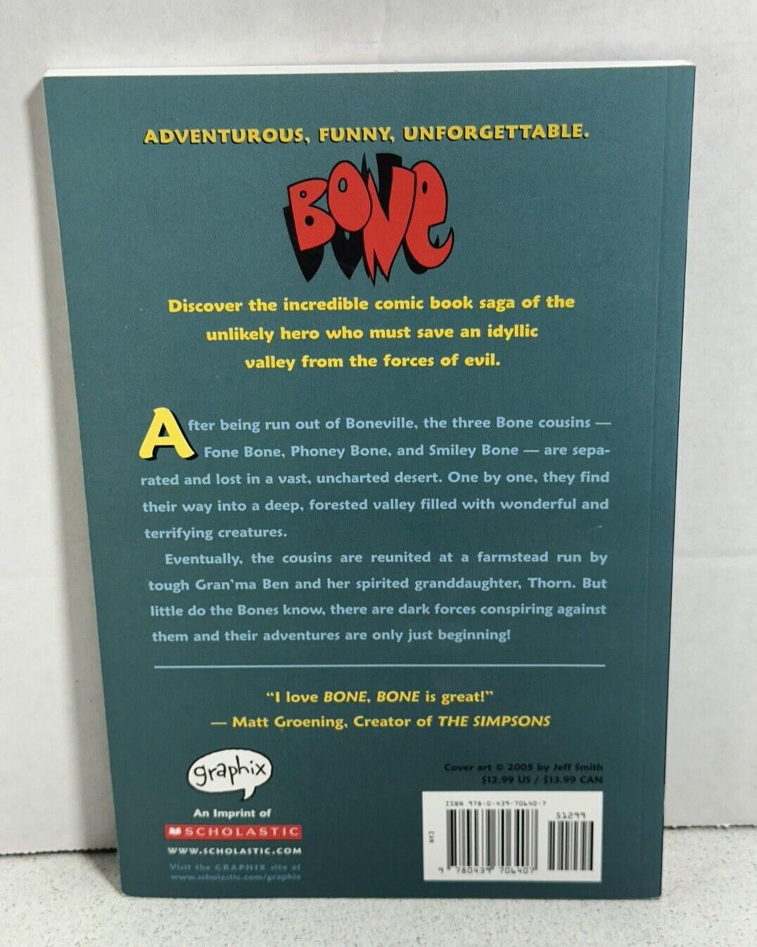 Out From Boneville Jeff Smith SIGNED w/ Artwork 2005 PB Graphic Novel Scholastic